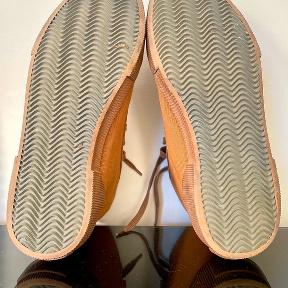 Lanvin Distressed High-Top Canvas Trainers - Picture 6 of 14